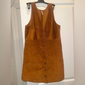 Free People Rolling Thunder Corduroy Mini Dress